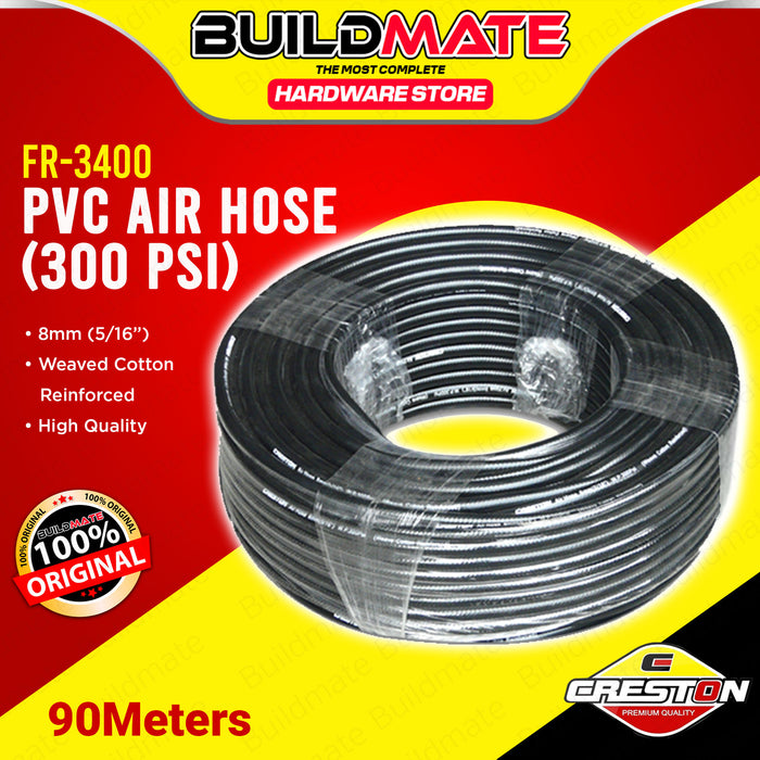 BUILDMATE Creston PVC Air Hose 300PSI Air Line Tubing Pneumatic Duct Hose Pipe Conduit for Air Compressor FR-3400