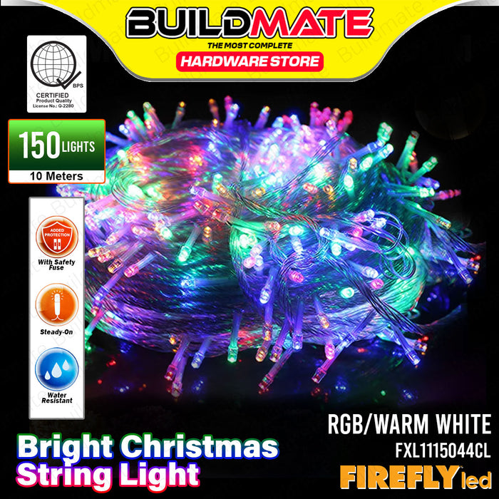 BUILDMATE Firefly LED Bright Christmas String Light Steady-On 150 Lights 10 Meters Indoor/Outdoor Decoration Fairy String Lighting for Christmas Tree