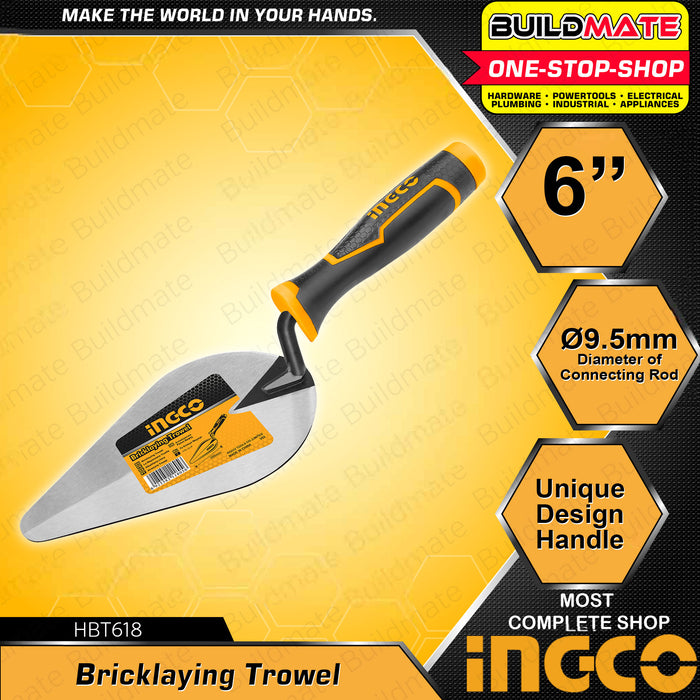 BUILDMATE Ingco Bricklaying Cement Trowel 6"-11" Inch Masonry Brick Layering SOLD PER PIECE -IHT