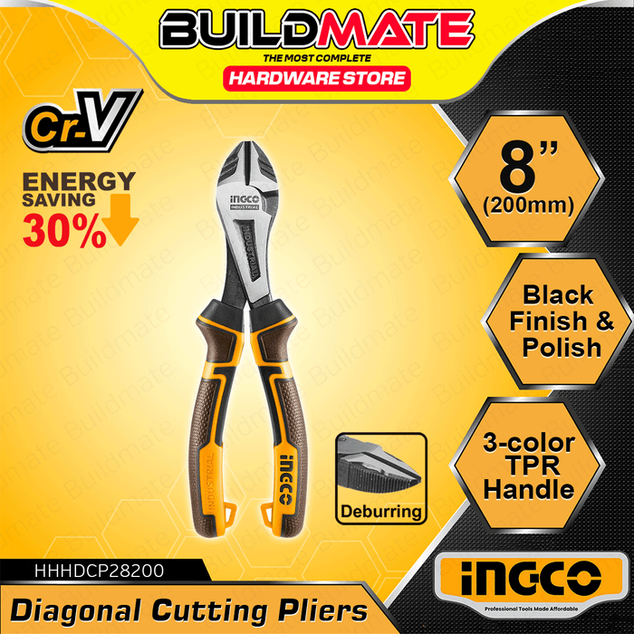 INGCO High Leverage Heavy Duty Diagonal Cutting Pliers 7" HHHDCP28180 •NEW ARRIVAL!• IHT