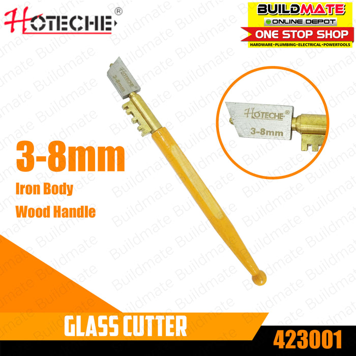 HOTECHE Wood Handle Diamond Glass Cutter Blade 423001 •BUILDMATE•