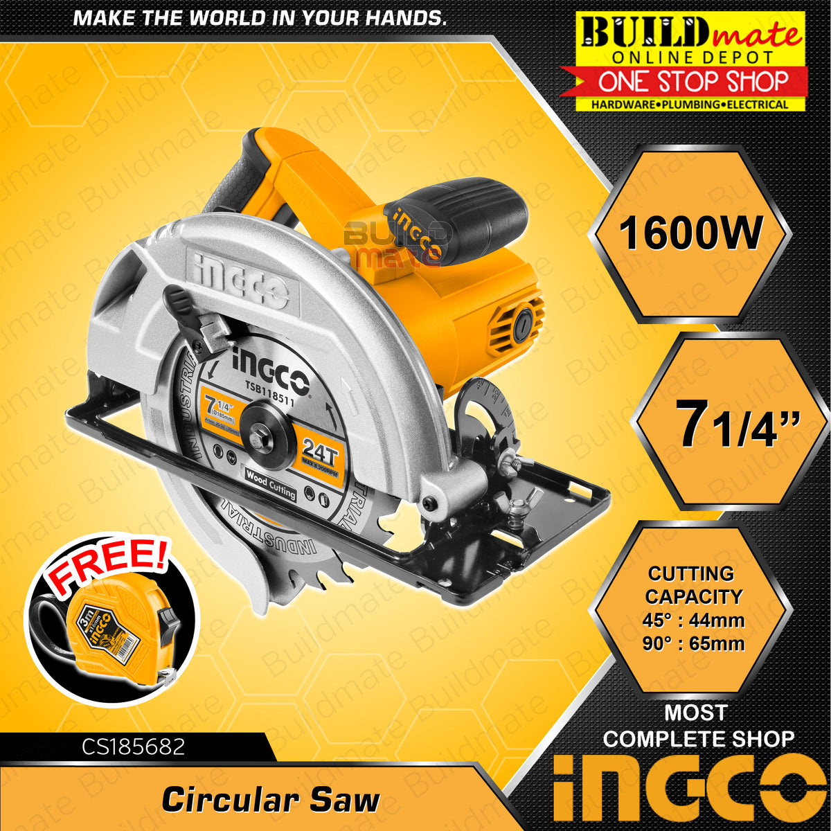 Circular saw cordless discount ingco