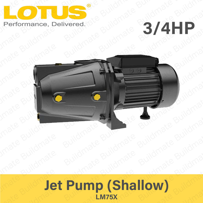 BUILDMATE Lotus Shallow Jet Pump 0.75HP - 1.5HP Water Transfer Shallow Well Booster Pump For Irrigation & Water Supply SOLD PER PIECE