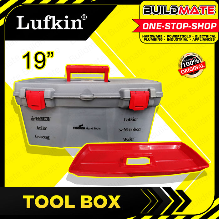 BUILDMATE Butterfly  Lufkin 19 Inch Plastic Tool Box Organizer Toolb —  Buildmate