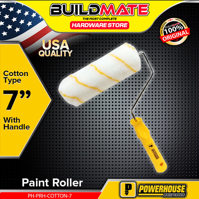 BUILDMATE Powerhouse Acrylon Cotton Paint Roller with Handle 7" / 9" Painter's Roller Brush for Floor Ceiling Wall Painting