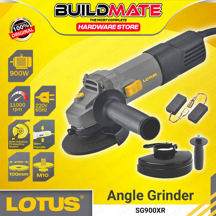 BUILDMATE Lotus 900W Angle Grinder 4 Inches Electric Polishing and Grinding Cutting Power Tool SG900XR-  LPT