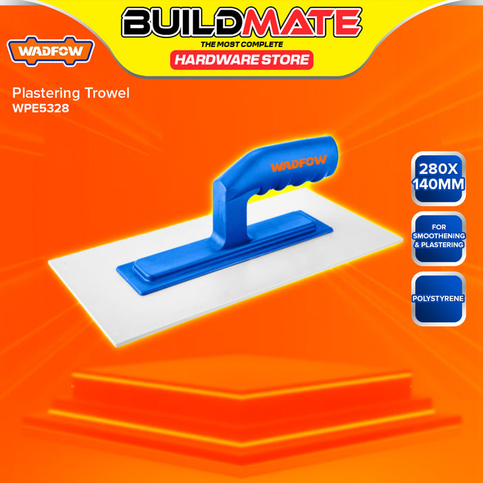 BUILDMATE Wadfow 280x140mm Plastering Trowel And Sanding For Skimming Cement WPE5328 - WHT