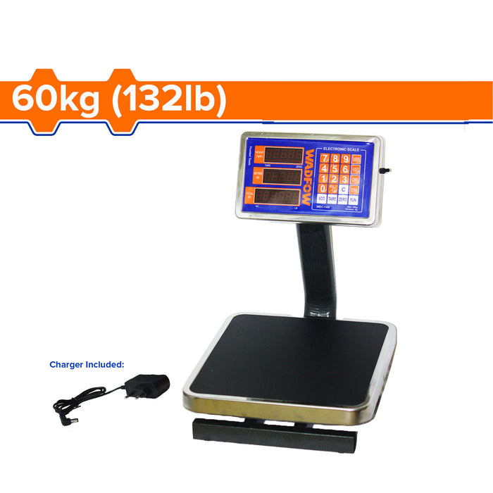 Buildmate Wadfow 60kg Electronic Scale Rechargeable Platform Weighing