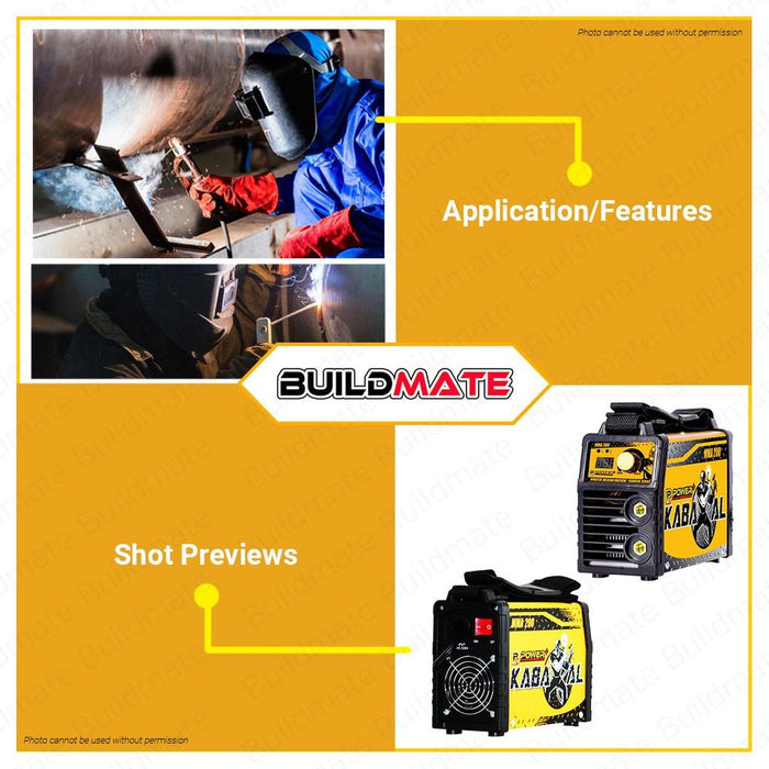 POWERHOUSE KABAKAL 200A Inverter Portable Welding Machine ARC STICK MMA200KBKL IGBT •BUILDMATE• PHWM