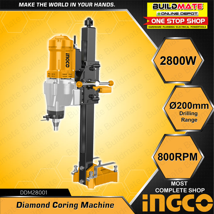 INGCO Diamond Coring Machine 2800W | 3800W Diamond Core Drill DDM28001 | DDM38001 •BUILDMATE• IPT