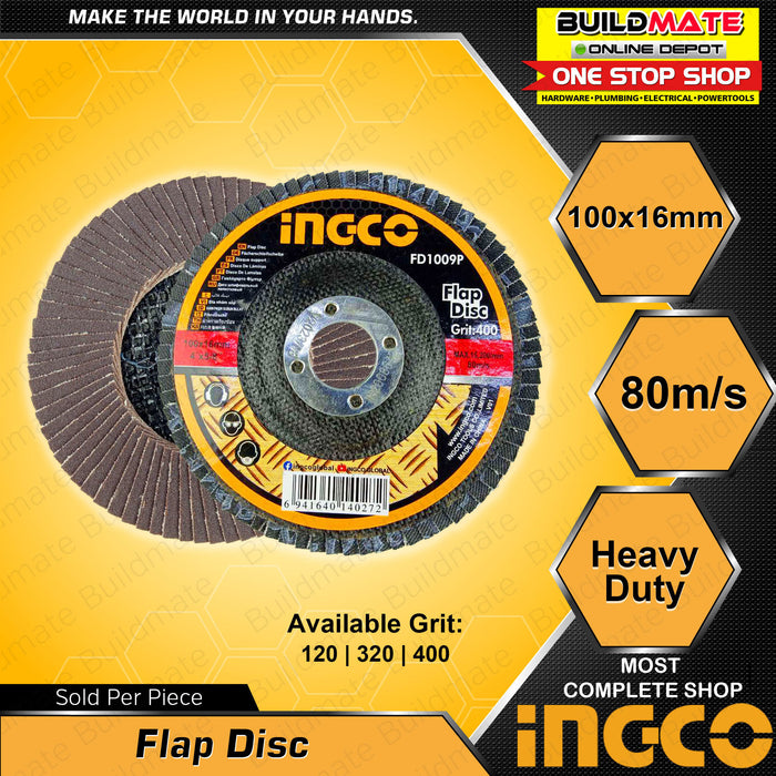 INGCO Flap Disc GRIT 120 | 320 | 400 SOLD PER PIECE •BUILDMATE• IHT