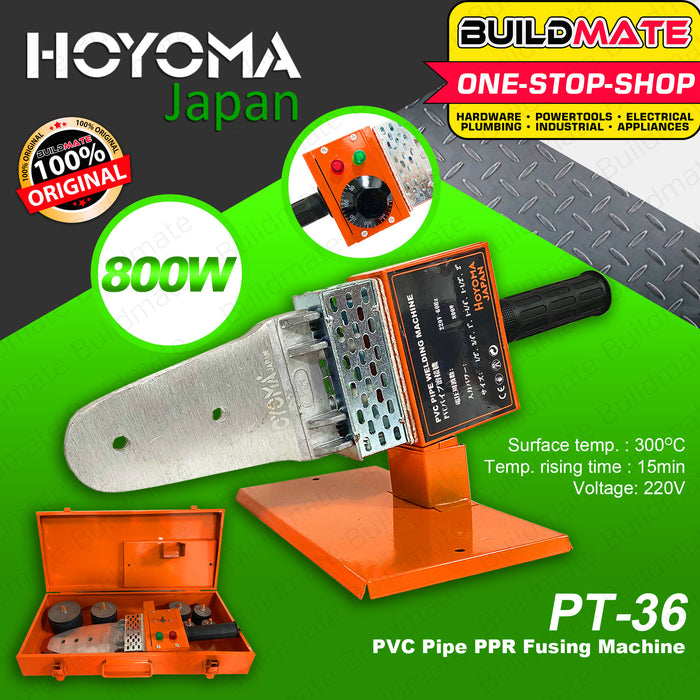 HOYOMA PVC Pipe Welding Machine PPR Fusing Machine PT36 •BUILDMATE• HYMPT