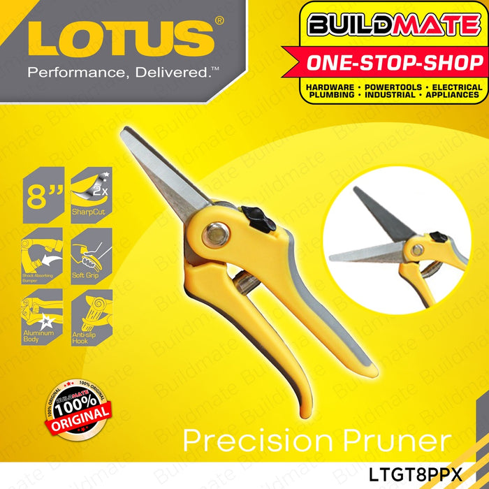 LOTUS Garden 8" Precision Pruner Pruning LTGT8PPX •BUILDMATE• LHT LUTOS