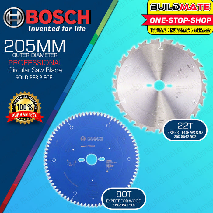 BUILDMATE Bosch Circular Saw Blade for Mitre Saw 10" Inch 22T | 80T Wood Cutting Disc Wood Blade BAX