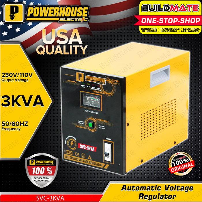 BUILDMATE Powerhouse Electric Automatic Voltage Regulator 2KVA | 3KVA | 5KVA | 10KVA SERVO MOTOR PHE