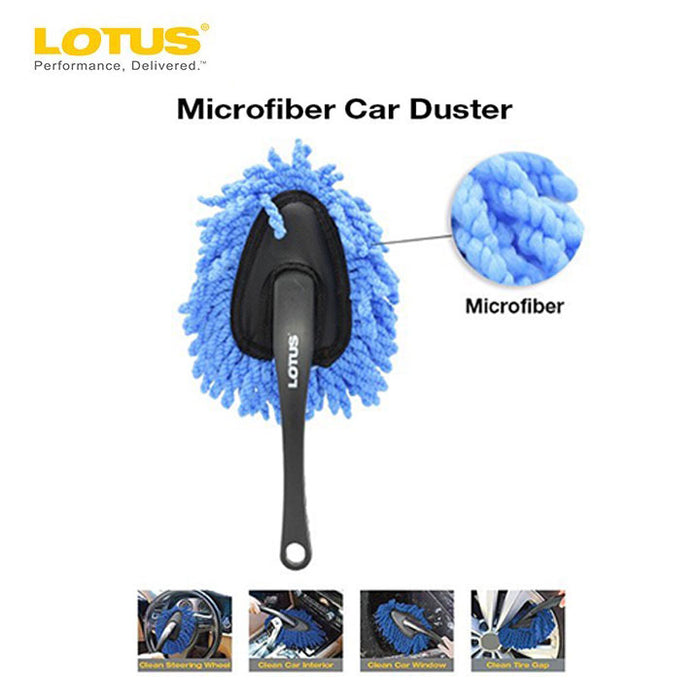 LOTUS Microfiber Car Duster with Handle Cleaning Cloth AA1200 •BUILDMATE Car Care•