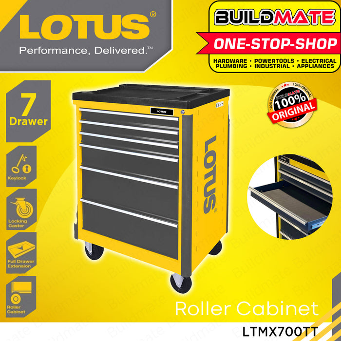 BUILDMATE Lotus 7Layer Roller Cabinet Drawer Tool Trolley Organizer Storage with Wheel LTMX700TT LHT