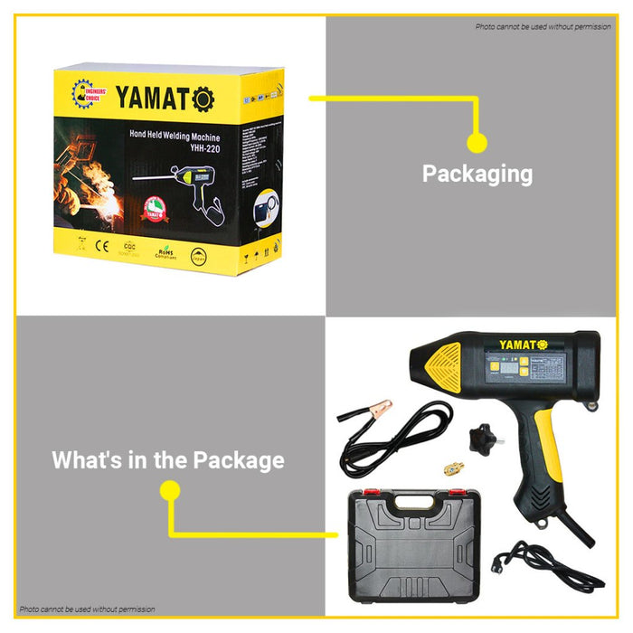 BUILDMATE Yamato 220A IGBT DC MMA Inverter Portable Mini Handheld Welding Machine Welder YHH-220