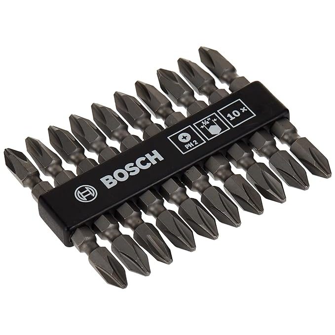 BUILDMATE Bosch 10PCS/SET 65MM Double-Ended Screwdriver / Screw Bits PH2 Magnetic 2608521039 - BAX