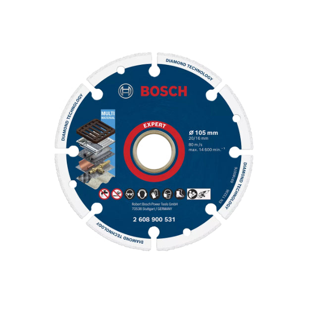 BUILDMATE Bosch 4" Inch 105mm Expert Diamond Metal Wheel Cutter Cutting Discs Blade 2608900531 - BAX