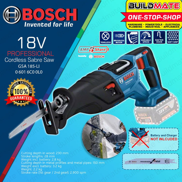 Bosch cordless reciprocating saw on sale with battery and charger