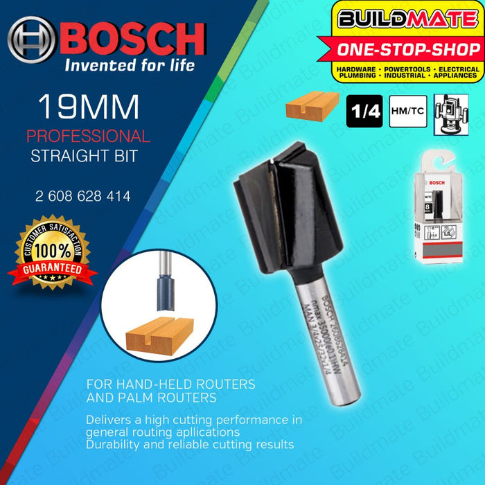 BOSCH Router Straight Bit 1/4" Inch Shank Standard for Wood Handheld Palm Routers •BUILDMATE• BAX