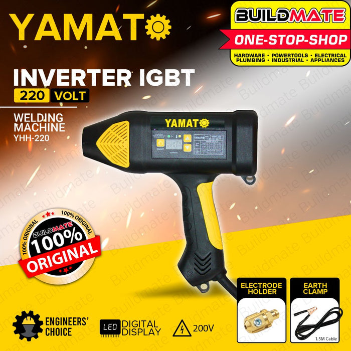 BUILDMATE Yamato 220A IGBT DC MMA Inverter Portable Mini Handheld Welding Machine Welder YHH-220