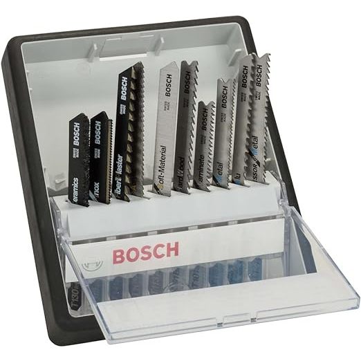 BUILDMATE Bosch 10PCS Expert Jigsaw Blade Set Robust Line Top Expert with T-Shank 2607010574 - BAX