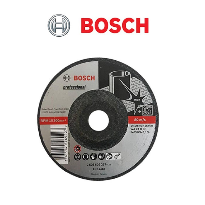 BUILDMATE Bosch 4" 100mm Grinding Wheel Cutting Disc Blade for Inox Stainless Steel 2608602267 - BAX