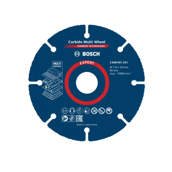 BUILDMATE Bosch 110MM Expert Carbide Multi Wheel Cutting Discs Cut-Off Blade 2608901201 - BAX