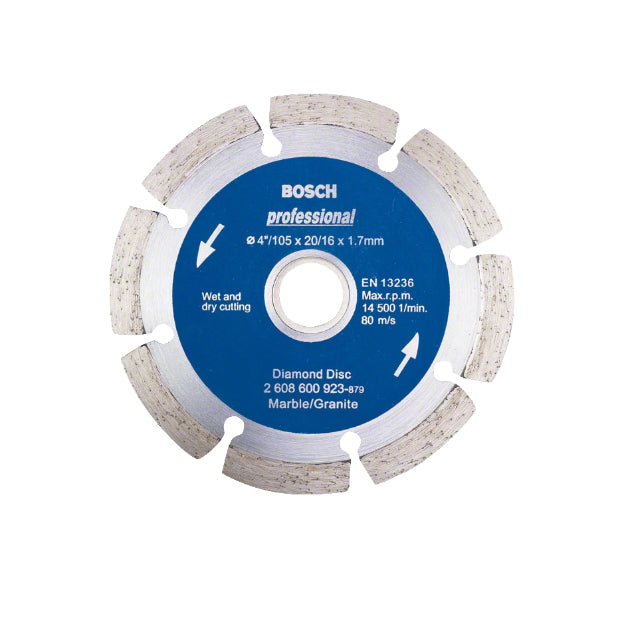 BUILDMATE Bosch 105MM Diamond Cutting Disc Blade Wet & Dry Rim Clean Cuts in Tiles 2608602276 - BAX