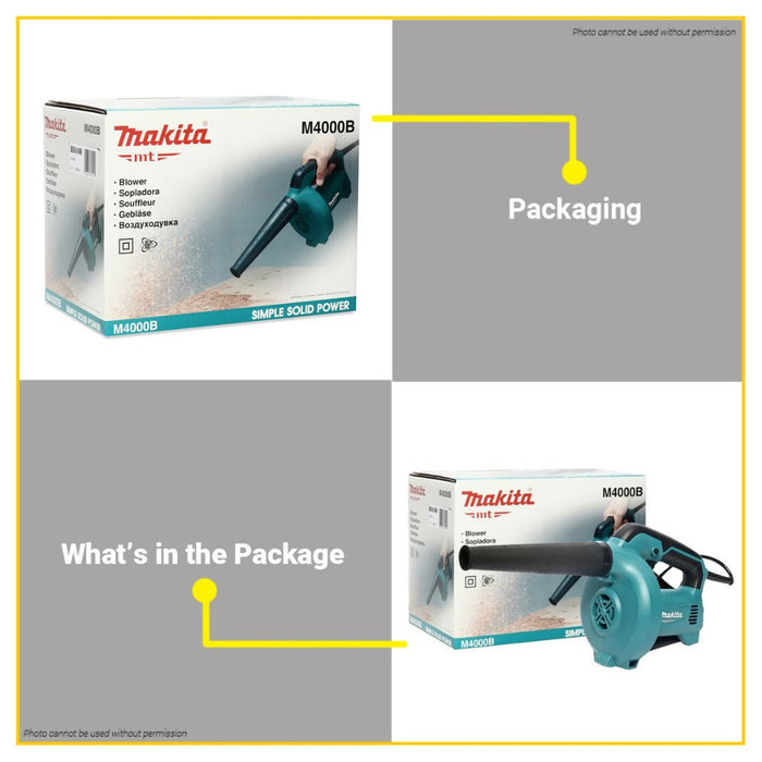 MAKITA 530W MT Electric Dust Blower Variable Speed Handheld Portable Blower M4000B •BUILDMATE•