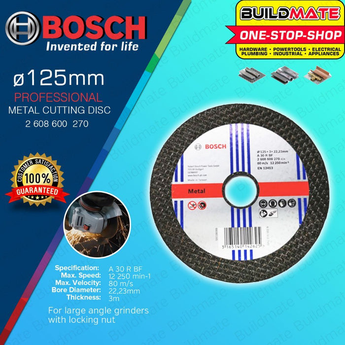 BUILDMATE Bosch 10PCS/SET 125MM Expert for Metal Cutting Disc Angle Grinders Blade 2608600270 - BAX