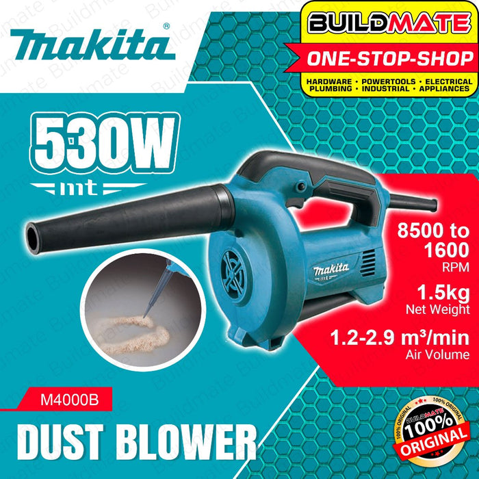 MAKITA 530W MT Electric Dust Blower Variable Speed Handheld Portable Blower M4000B •BUILDMATE•