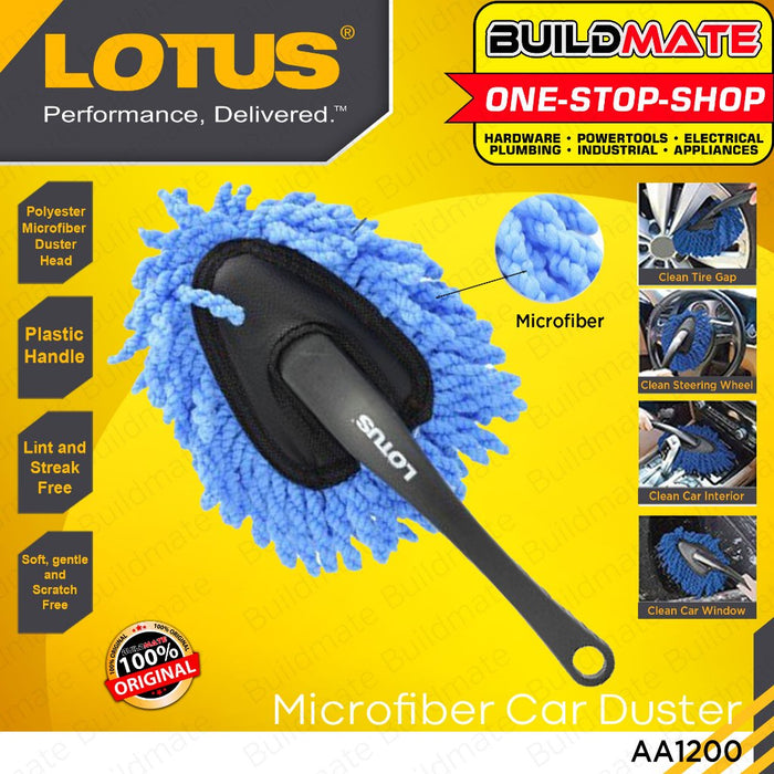 LOTUS Microfiber Car Duster with Handle Cleaning Cloth AA1200 •BUILDMATE Car Care•