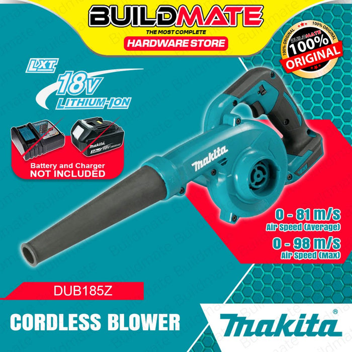 BUILDMATE Makita 18V LXT Lithium-Ion Cordless Blower Variable Speed Handheld Leaf Air Blower DUB185Z