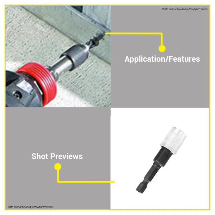 BUILDMATE Ingco Extension Screwdriver Bit Holder 60mm / 80mm With & Without Release Quick Change Adaptor Magnetic Tip ABH10601 | ABH40606 |ABH30801 - IHT