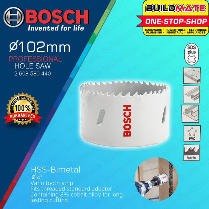 BUILDMATE Bosch Bi-Metal Hole Saw for Metal and Wood Cutter 40MM - 152MM Drill Cutting Bits - BAX