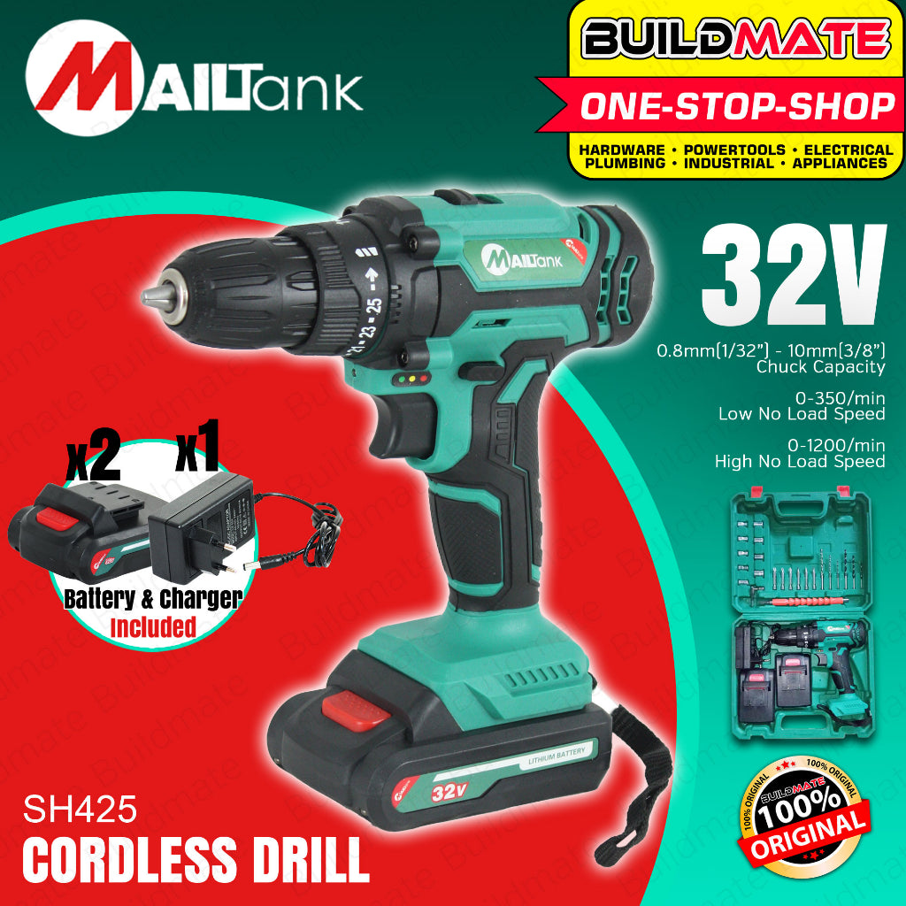 BUILDMATE Mailtank Cordless Drill Driver 32V Drilling Machine