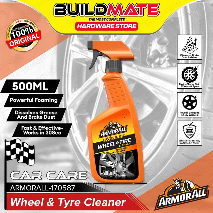 BUILDMATE Armor All 500ml Extreme Wheel & Tyre Cleaning with Powerful Foaming Formula Auto Car Care 170587