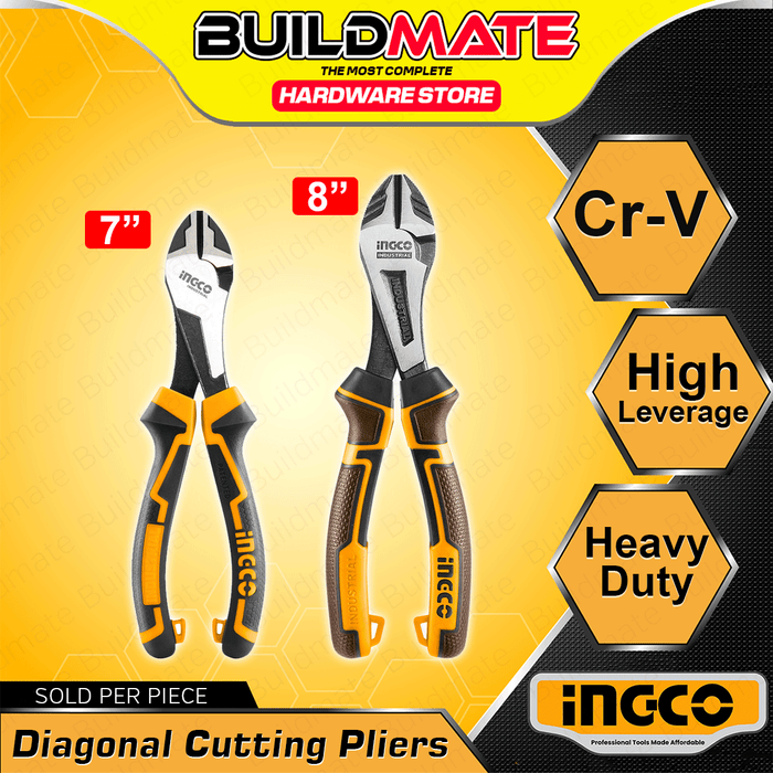 INGCO High Leverage Heavy Duty Diagonal Cutting Pliers 7" HHHDCP28180 •NEW ARRIVAL!• IHT