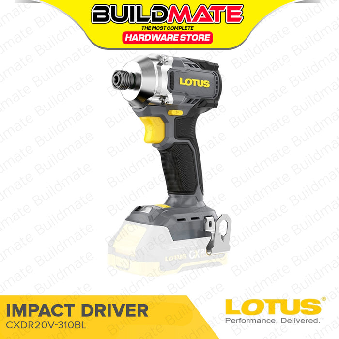 BUILDMATE Lotus Lithium-Ion Cordless Brushless 18V / 20V Impact Driver Drill 1/4" Inch Hex Drive UNIT ONLY - LCPT