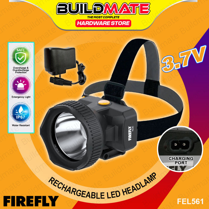 BUILDMATE Firefly Rechargeable LED Headlamp 3.7V Tiltable Outdoor Camping Head-Mounted Head Torch Hiking Head Lamp FEL561