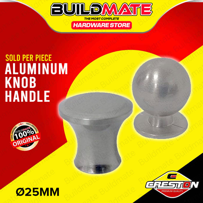 BUILDMATE Creston Aluminum Knob Handle Ø25mm Cabinet Drawer Door Knob Handles SOLD PER PIECE FL-8405 / FL-8418