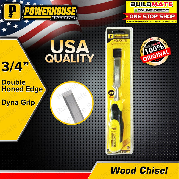 POWERHOUSE Dyna Grip Wood Chisel 1/4" | 3/8" | 1/2" | 5/8" | 3/4" SOLD PER PIECE •BUILDMATE• PHHT