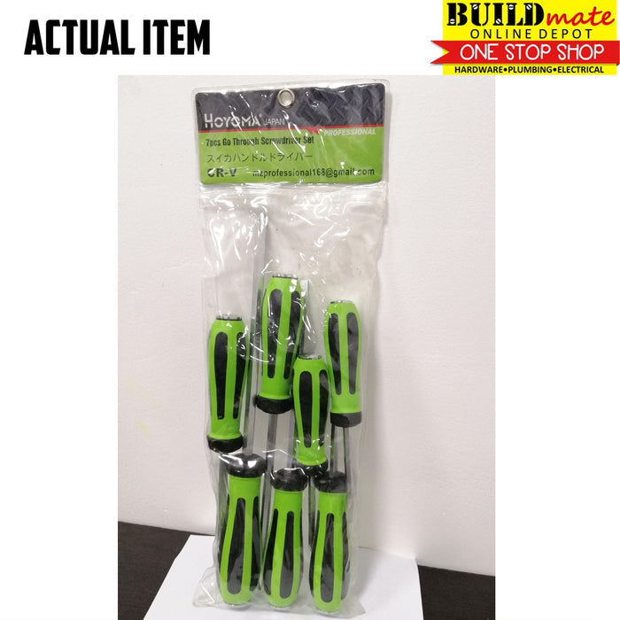 Hoyoma GO Through Screwdriver Screw Driver 7pcs/SET CRV NEW ARRIVAL! •BUILDMATE• HYMHT