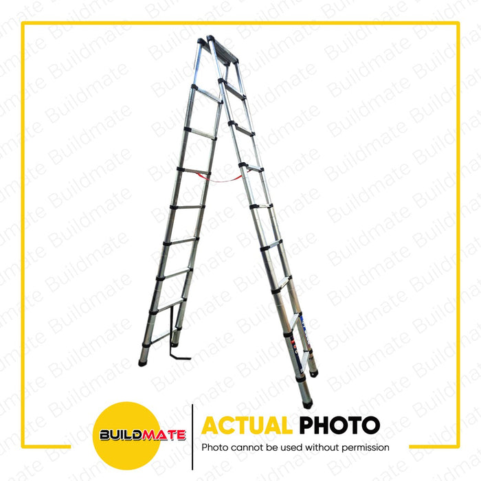 FUJIMA Aluminum Telescopic Double Ladder 4.4m AY-ZJ4141 S/S •BUILDMATE•