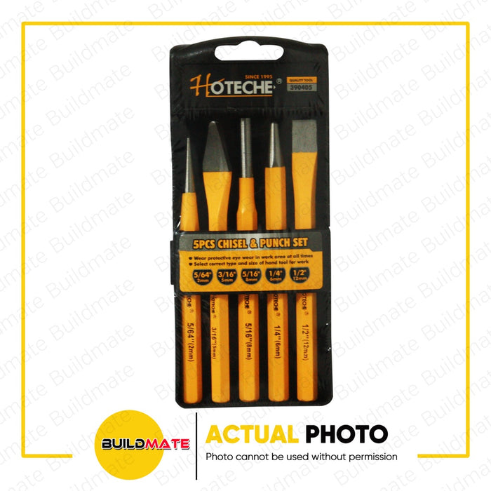 HOTECHE 5 PCS Cold Chisel and Punch Set HTC-390405 •BUILDMATE•