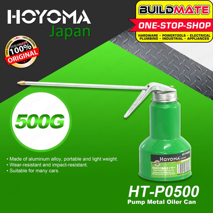 HOYOMA High Pressure Pump Metal Oil Pot 500G Oiling Oiler Can HT-PO500 •BUILDMATE•