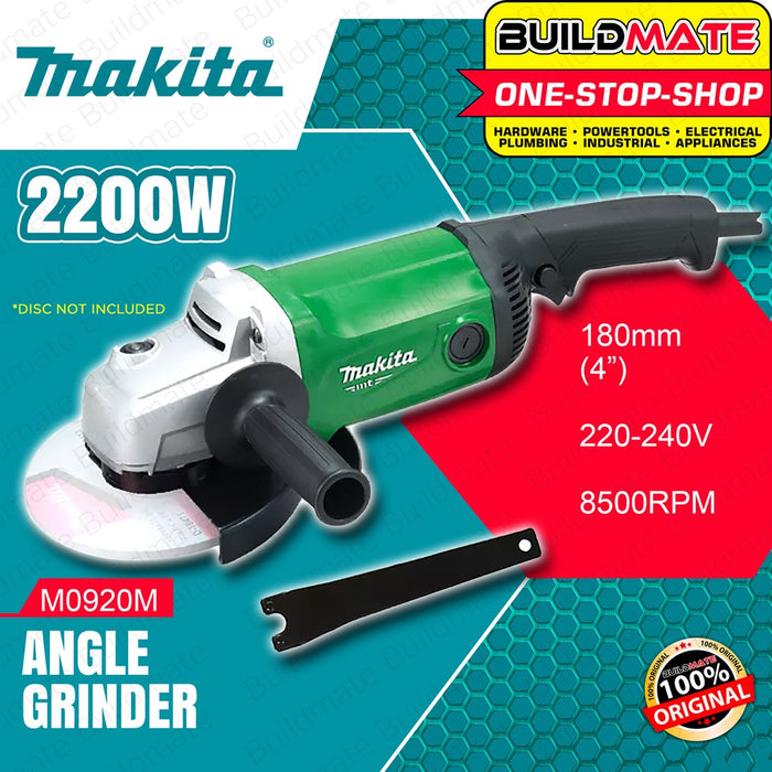 MAKITA Original Angle Grinder 7" with Handle 2200W M0920M •BUILDMATE•